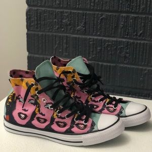 Size 11 W/9 M Converse Andy Warhol Marilyn Monroe